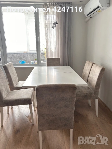 Трапезна маса с 6 стола, снимка 3 - Маси - 54051168