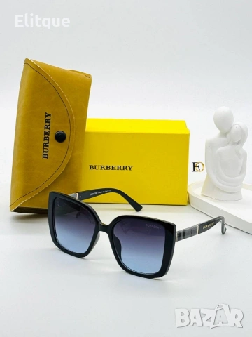 слънчеви очила Burberry с ув защита,кутия , калъф и кърпичка на марката , снимка 4 - Слънчеви и диоптрични очила - 54214975