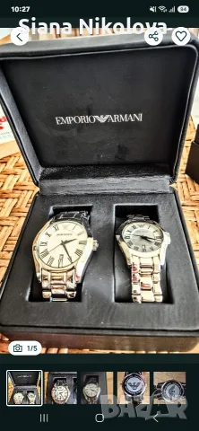 Часовници Emporio Armani AR9027M AR9027L, снимка 2 - Луксозни - 55507225