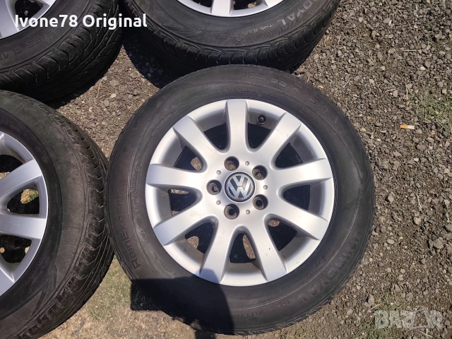 ПРОМОЦИЯ АЛУМИНИЕВИ ДЖАНТИ от VW GOLF 5 5x112 15цола.Отлично състояние, снимка 3 - Гуми и джанти - 55179669