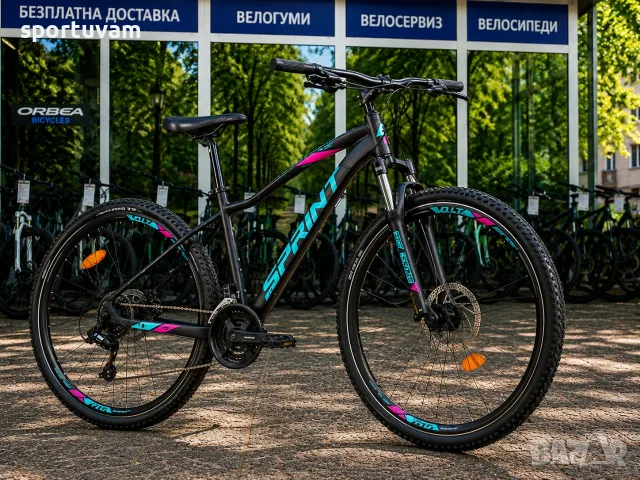 НОВ Планински Велосипед Maverick Lady 27.5 Black Matte / Reseda Violet - БЕЗПЛАТНА ДОСТАВКА, снимка 3 - Велосипеди - 55390451
