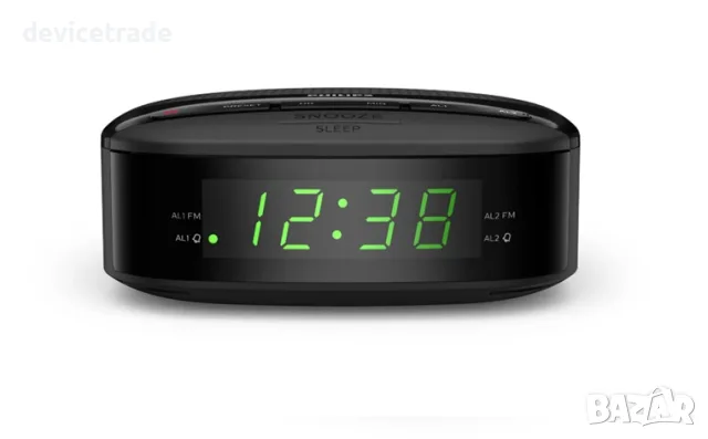 Радиочасовник Philips TAR3205 , FM, черен, снимка 2 - Други - 55357325
