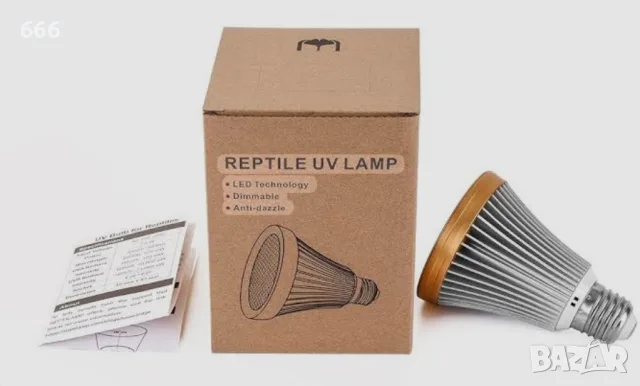 UVA UVB крушка за влечуги и земноводни, 8508 LED лампа с UV светлина