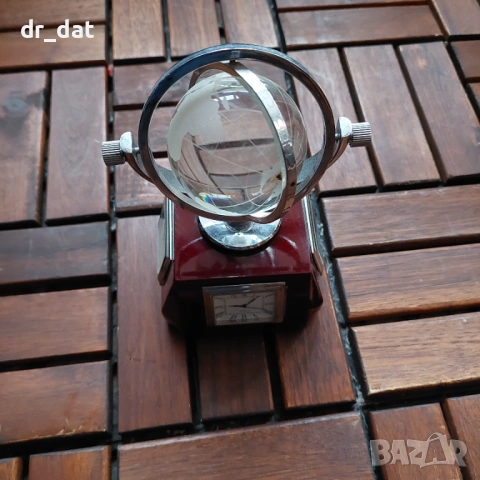 Стар настолен часовник/термометър/хигрометър , снимка 2 - Антикварни и старинни предмети - 54006336