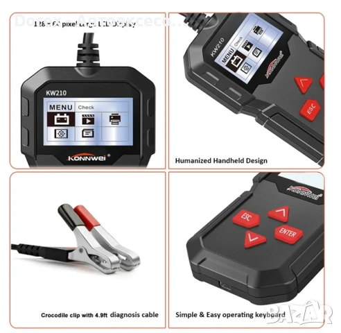 Тестер за акумулатор - 12V, снимка 4 - Аксесоари и консумативи - 53985604