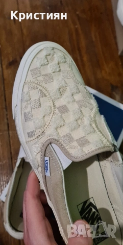 Vans Vault Classic Slip-On Bricolage LX (Embroidered Checker), снимка 5 - Кецове - 54704144