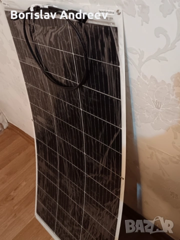  Гъвкав соларен панел 130w  система за зареждане на батерията за дома, кемпер, лодка, монокристален, снимка 4 - Соларни лампи - 54456398