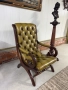 Chesterfield/Честърфийлд  Handmade – Класическо кресло с висока облегалка, снимка 3