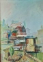 Картина, пейзаж, 1993 г., худ. Б. Русенов (1946-2015), снимка 2
