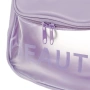 Прозрачен несесер Beauty с висулка лилав 23.5см козметичен_1223735, снимка 6