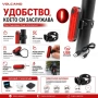 Акумулаторен стоп LED задна светлина VOLCANO 50 lm с 4 режима за колело каска велосипед, снимка 4
