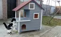 Дървени къщи за котки кучета къща за куче от дърво за малки средни и големи породи кучешка колиба, снимка 7
