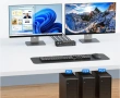 8K 60Hz KVM превключвател за 2 монитора и 3 компютъра Displayport и HDMI 4K 144Hz,KCEVE KVM302DH, снимка 4