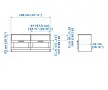 Бял тв шкаф IKEA, снимка 2