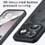 Магнитен Матов Калъф за Nothing Phone (4a) Pro - 360° стойка, 12 Airbag, N52 магнит, Прозрачно-черен, снимка 7
