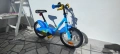 Детско колело Btwin 500 Ocean, 14", синьо, с помощни колела – 3-5 години, снимка 1