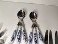 комплект прибори с порцеланови дръжки, снимка 6