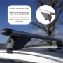 Алуминиеви греди за багажник Audi Flush Rails 120 см 90 кг с ключалки, снимка 7