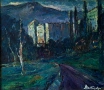 Картина, пейзаж, худ. Д.Тодоров-Жарава (1901-1988), снимка 2