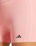 ADIDAS Optimé 4-Inch Raw Cut Hem Leggings Pink, снимка 3