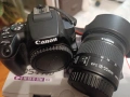 DSLR ФОТОАПАРАТ CANON EOS 250D + обективи 2 броя, снимка 1