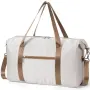 Кабинен багаж 45x36x20 cm , сгъваем Ръчен багаж 25 L Пътна/спортна чанта – Бежово/Тъмно кафяво, снимка 1