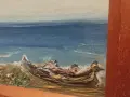 Красива морска картина 1991г.на Евгени Тодоров., снимка 2