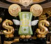 Долар USD $ фолио фолиев балон хелий или въздух парти, снимка 2