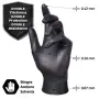 Здрави и плътни нитрилни ръкавици Serix Strong 5gr, снимка 3