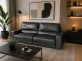 Луксозен кожен диван с relax механизъм, снимка 1