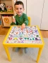 Детска пластмасова масичка с българската азбука, цифри от 1до 10, снимка 3