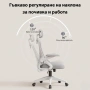 Офис стол с лумбална опора и облегалка за глава, до 150кг, снимка 2