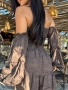 летен шоколадов сет с бродерии на LBD, сет Avin , снимка 4