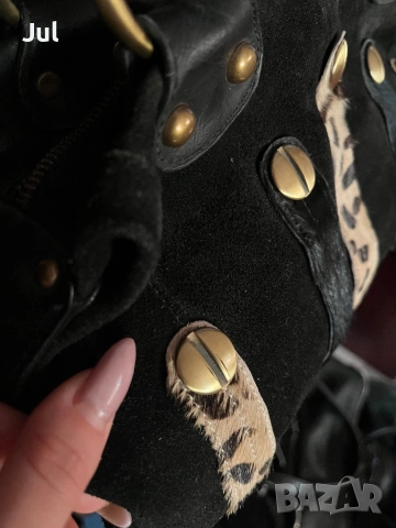 Дамска чанта естествена кожа, снимка 8 - Чанти - 54034404