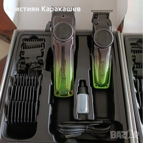 Комплект машинка за подстригване и тример Geemy GM-8103
