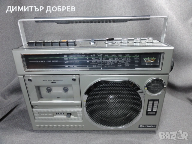 СТАР РЕТРО ТРАНЗИСТОР РАДИО КАСЕТОФОН HITACHI TRK-5330E BOOMBOX, снимка 12 - Радиокасетофони, транзистори - 55014905