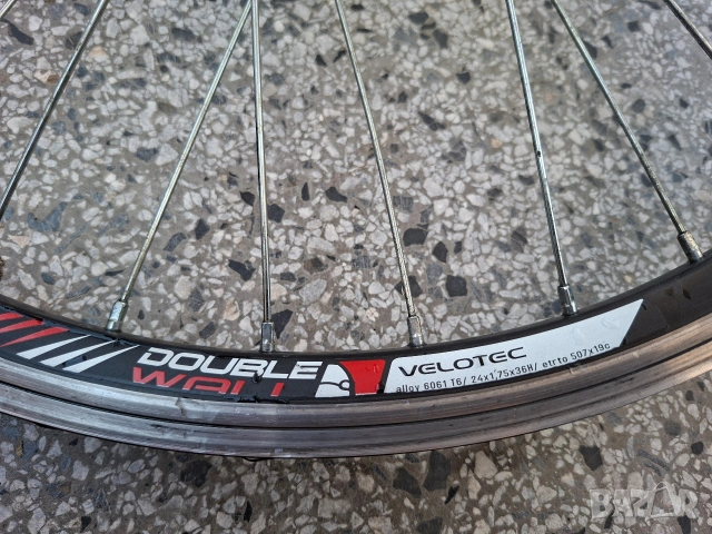 Velotec задна капла за велосипед алуминий 24" касета Shimano MF-TZ20 6 скорости/ главина, снимка 2 - Части за велосипеди - 54976367