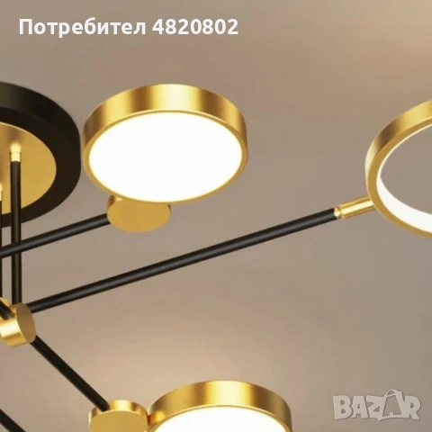 Lumin – елегантна модерна таванна лампа, снимка 2 - Лампи за таван - 54605377