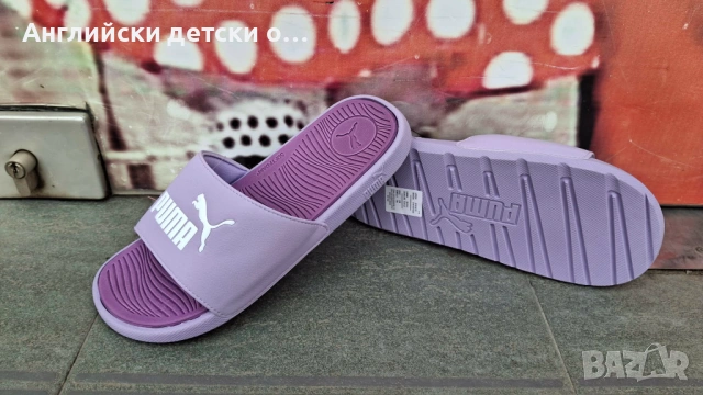 Английски оригинални  детски чехли Puma , снимка 5 - Детски сандали и чехли - 54379651