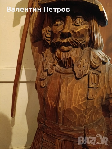 огромна холандска,статуетка дърворезба,120см.!, снимка 4 - Декорация за дома - 54838805
