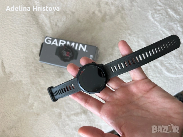 Garmin Forerunner 55 GPS спортен часовник – отлично състояние, с кутия и зарядно, снимка 4 - Друга електроника - 54768285