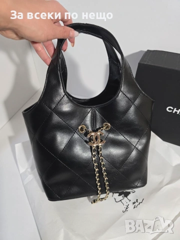 Chanel Basket Bag Дамска Черна Чанта От Телешка Кожа Код Brand Luxury Fashion38