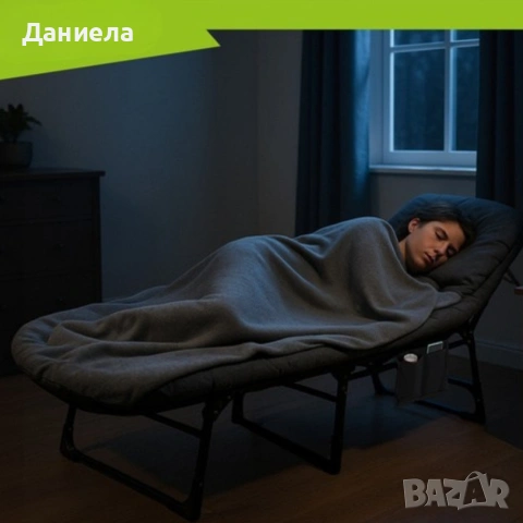 Сгъваемо къмпинг легло с регулируема облегалка и матрак - 5 позиции, до 150кг, UV защита, снимка 7 - Други - 54974601