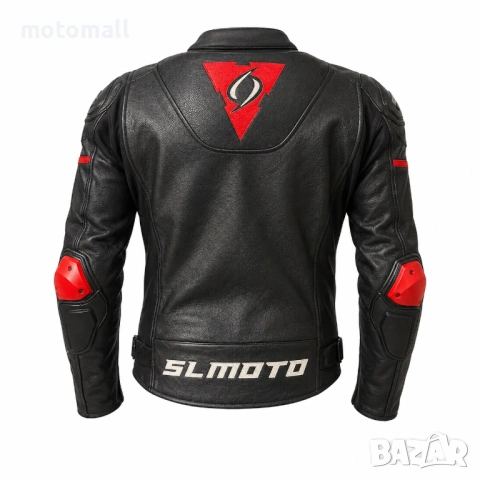 Кожено мото яке SL MOTO висок клас нов модел с гърбица, снимка 2 - Аксесоари и консумативи - 54368999