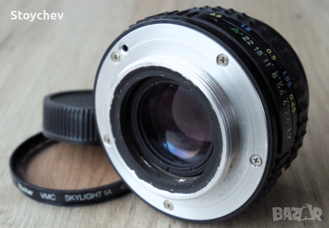 SMC Pentax 50mm f1.7 резба М42, снимка 3 - Обективи и филтри - 54105521