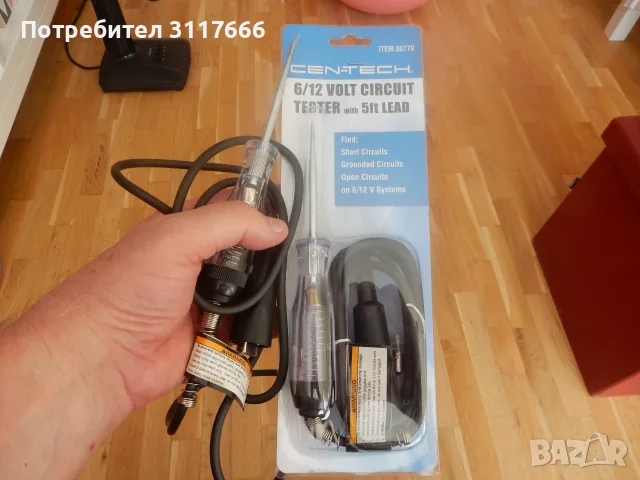 6/12 Volt Circuit Tester Cen Tech - Needle Point - Vintage in original package