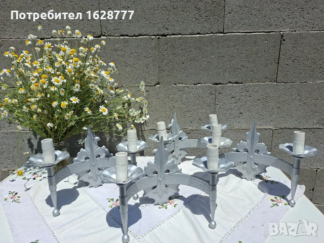 Аплици ковано желязо, снимка 4 - Лампи за стена - 54677704