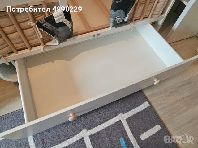IKEA MYLLRA – бебешко креватче с матрак и пълен комплект аксесоари, снимка 4 - Бебешки легла и матраци - 55335598