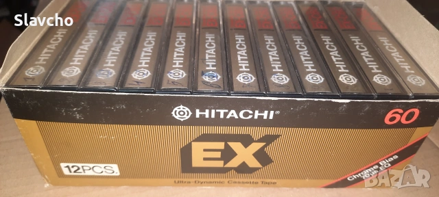 Аудио касети - Hitachi EX-C60/ 12 PCS./ Chrome/ Ultra-Dynamic Cassette Tape, снимка 2 - Аудио касети - 54992004