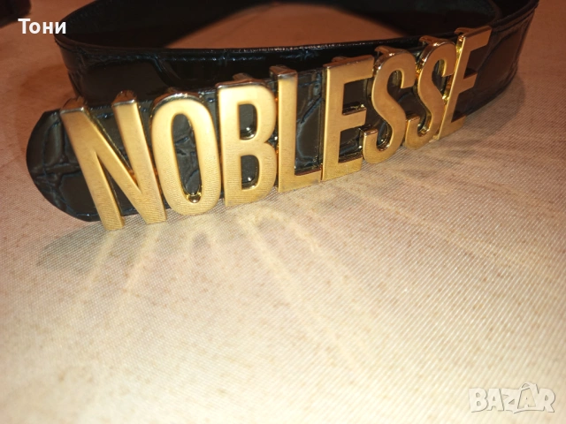 NOBLESSE Оригинал Нов Дамски Стилен Кожен Колан 95см., снимка 14 - Колани - 54393594